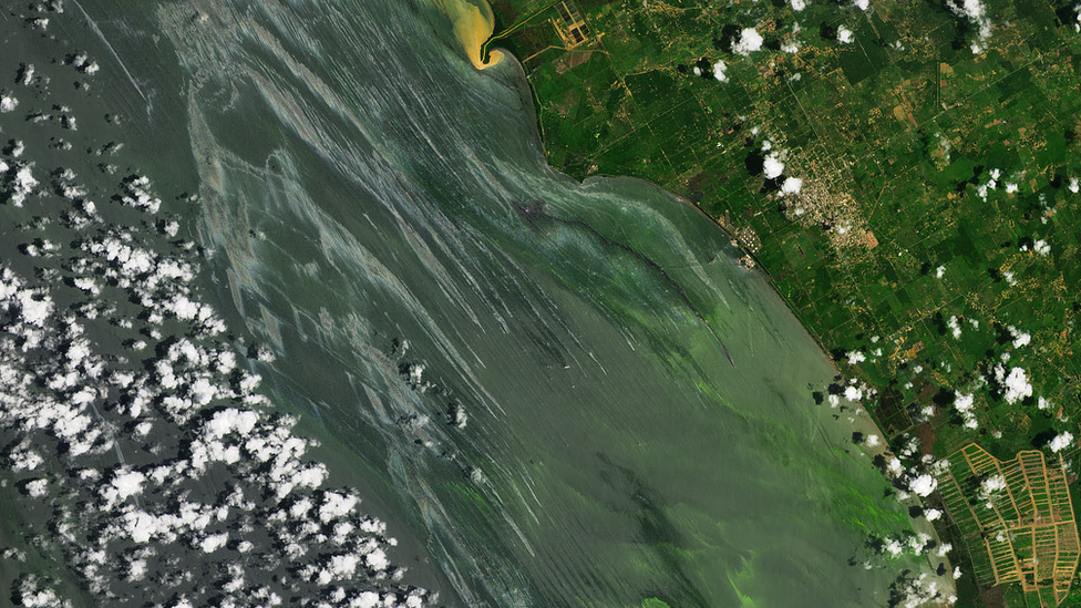 Satellite images of Lake Maracaibo