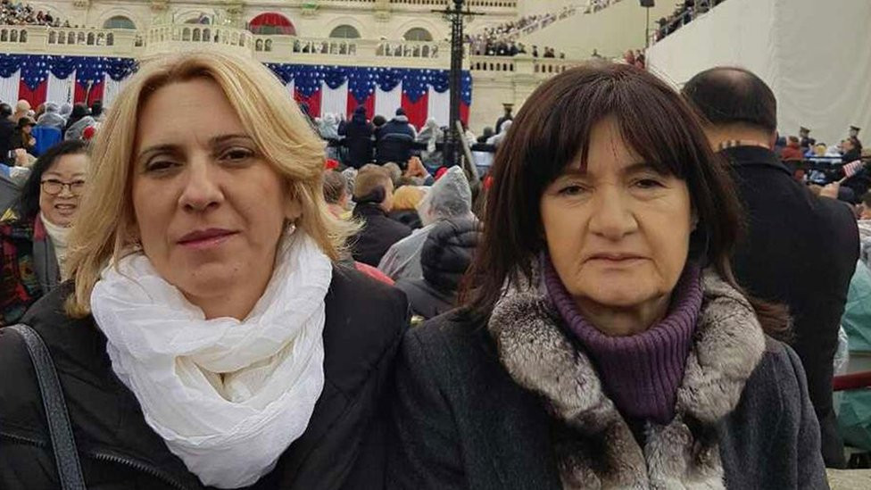 Premijerka Republike Srpske Željka Cvijanović i Snježana Dodik u Vašingtonu 2017.