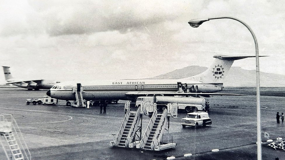 East African Airlines VC10 at Addis Ababa airport, 18 April 1972