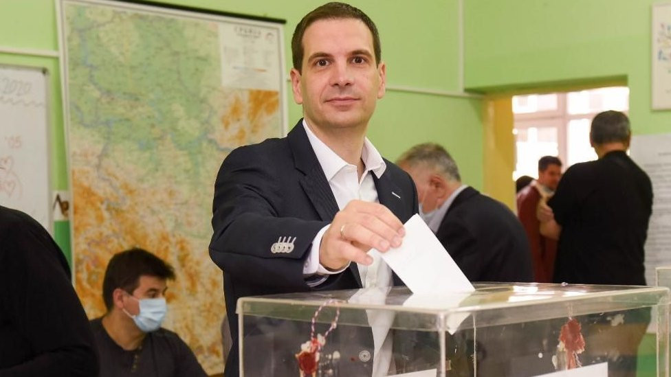 Miloš Jovanović na glasanju 2020. godine