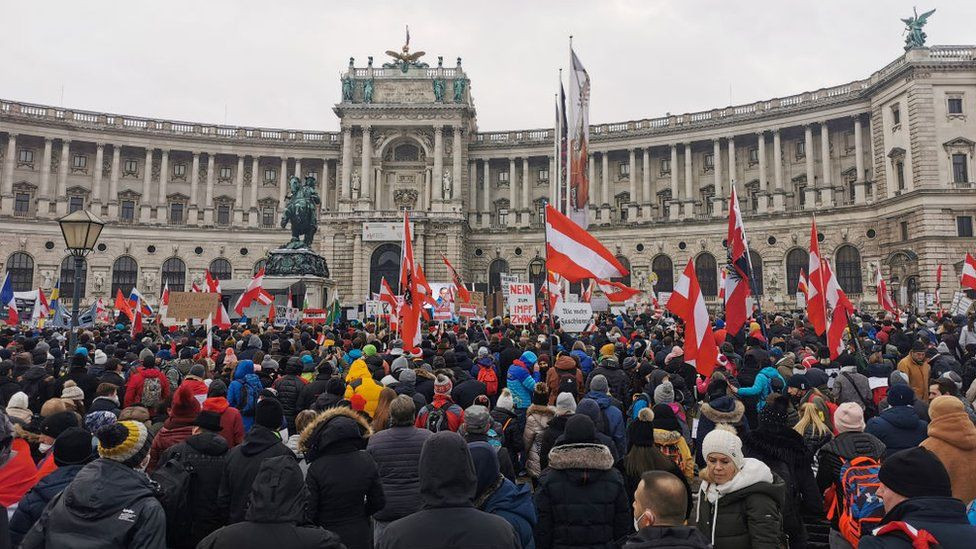 Beč protesti zbog protivpandemijskih mera