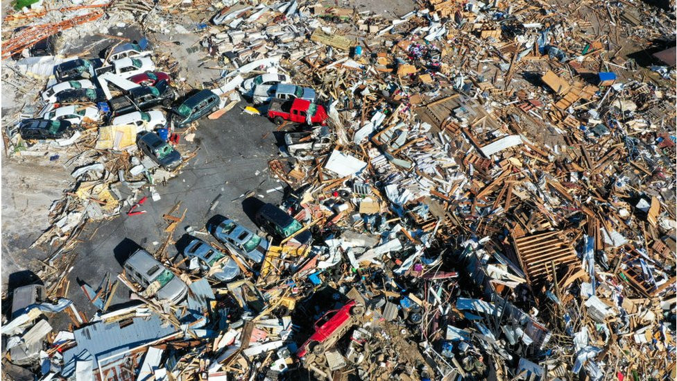 The damage to Mayfield