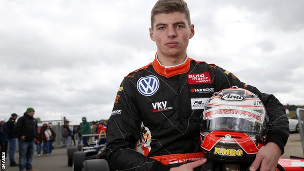 Max Verstappen, pictured in April 2014 at Silverstone