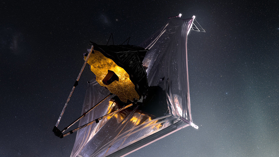 Artwork of the Webb telescope