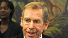 Vaclav Havel in Prague, 13 October 2008