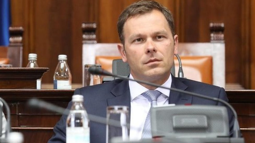 Premijerka Srbije Ana Brnabić i novi ministar finansija Siniša Mali u Skupštini Srbije, 29. maj 2018