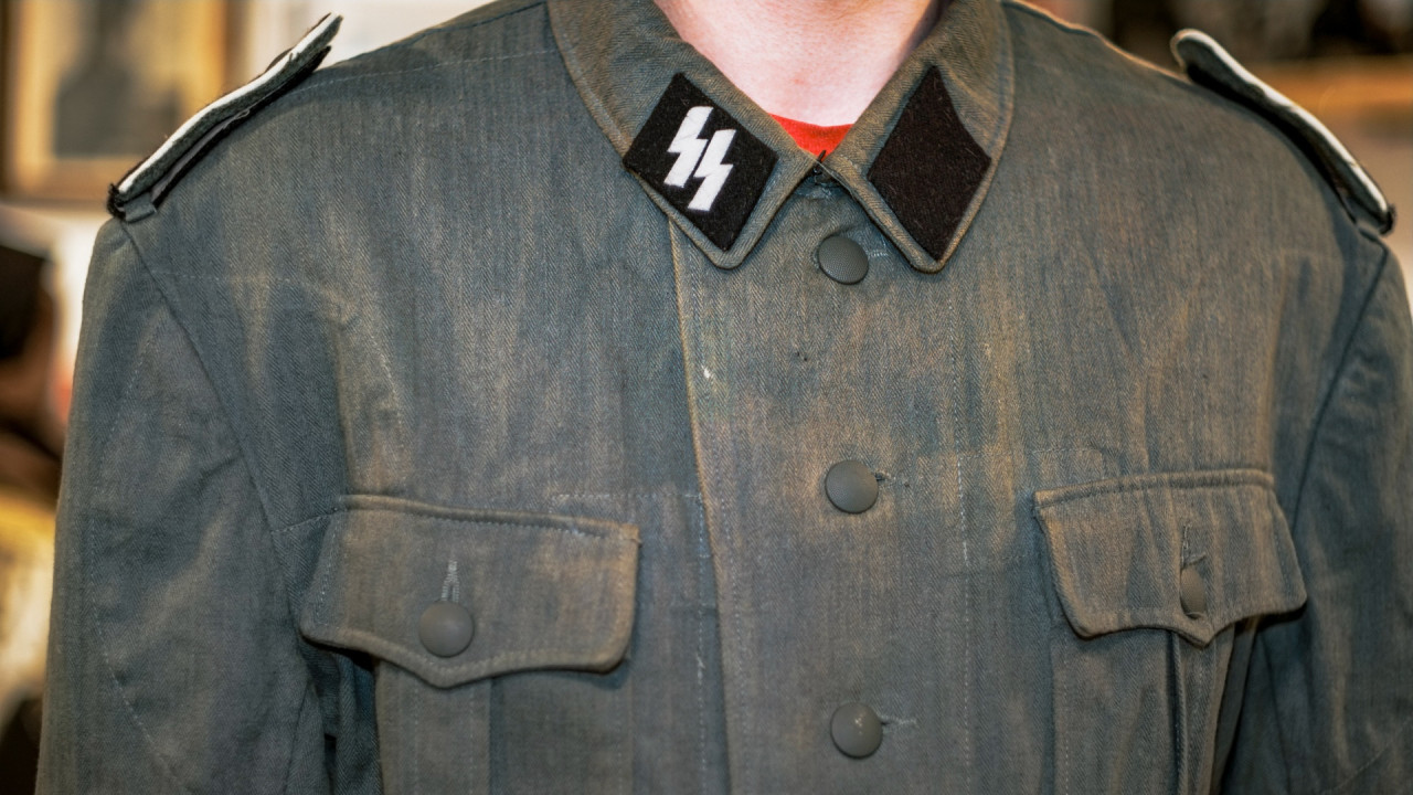 Max in his Nazi uniform
