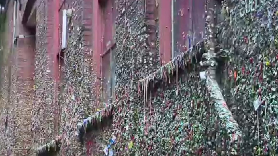 zid sa žvakama u Sijetlu