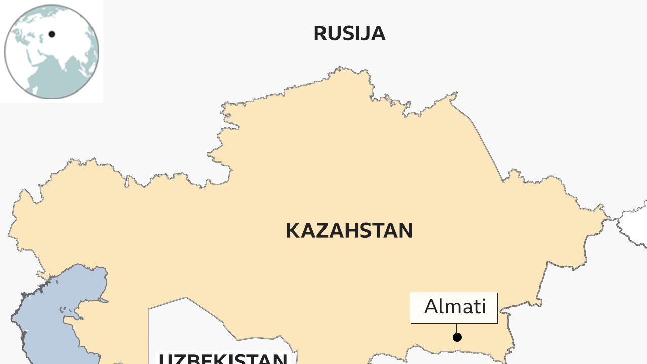 Kazahstan mapa