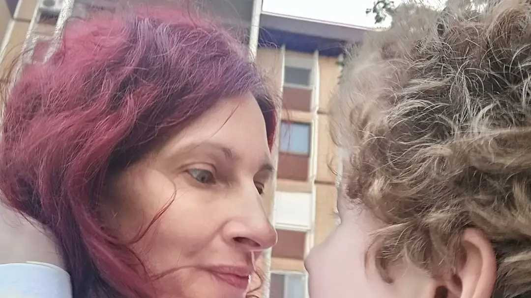 Biljana Nešić sa sinom