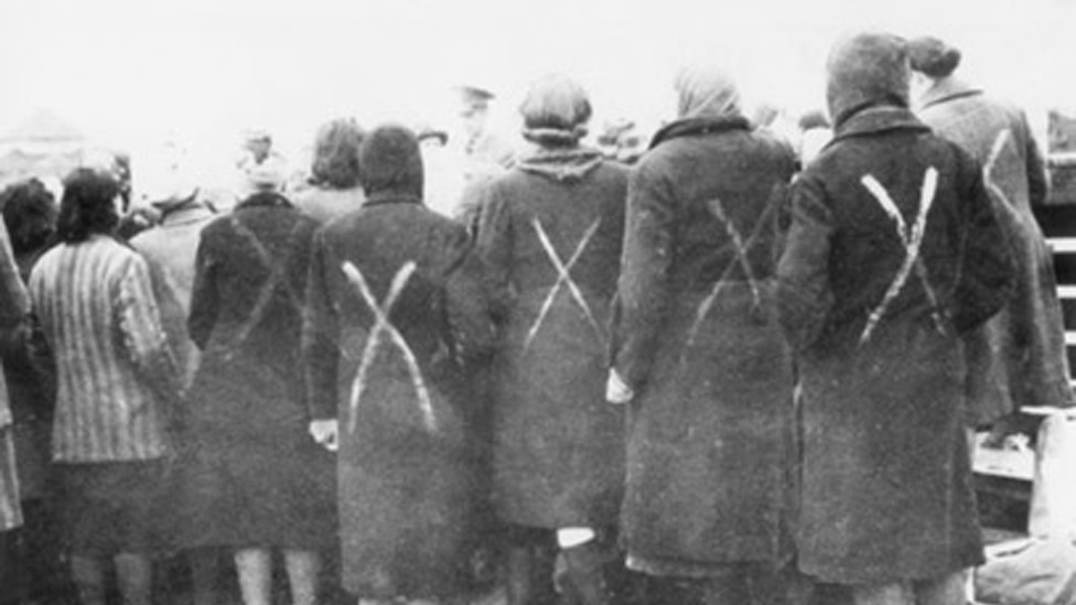Female prisoners from Ravensbrück concentration camp
