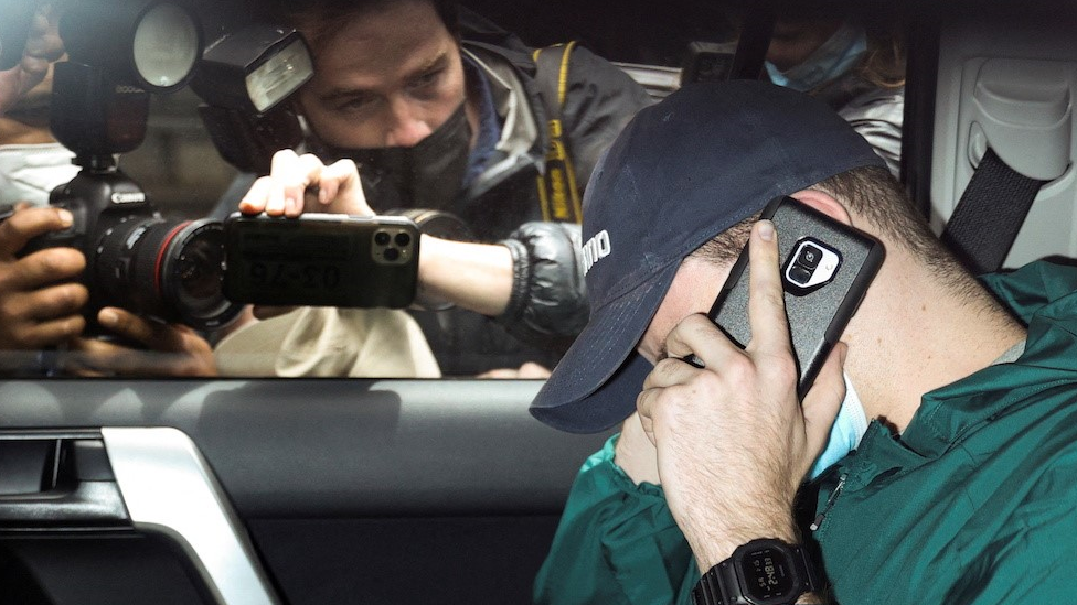 Đoković u automobilu