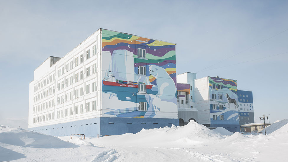 Buildings in Norilsk, Russia
