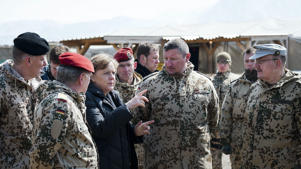 Merkel visits German troops in Afghanistan
