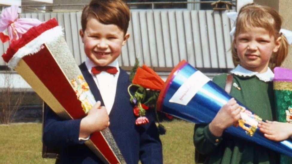 Nemačka, deca, škola, kornet