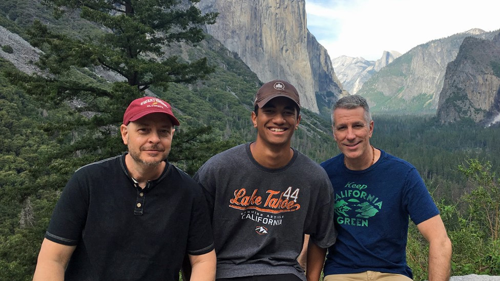 Pete, Kevin and Danny in Yosemite National Park in 2019