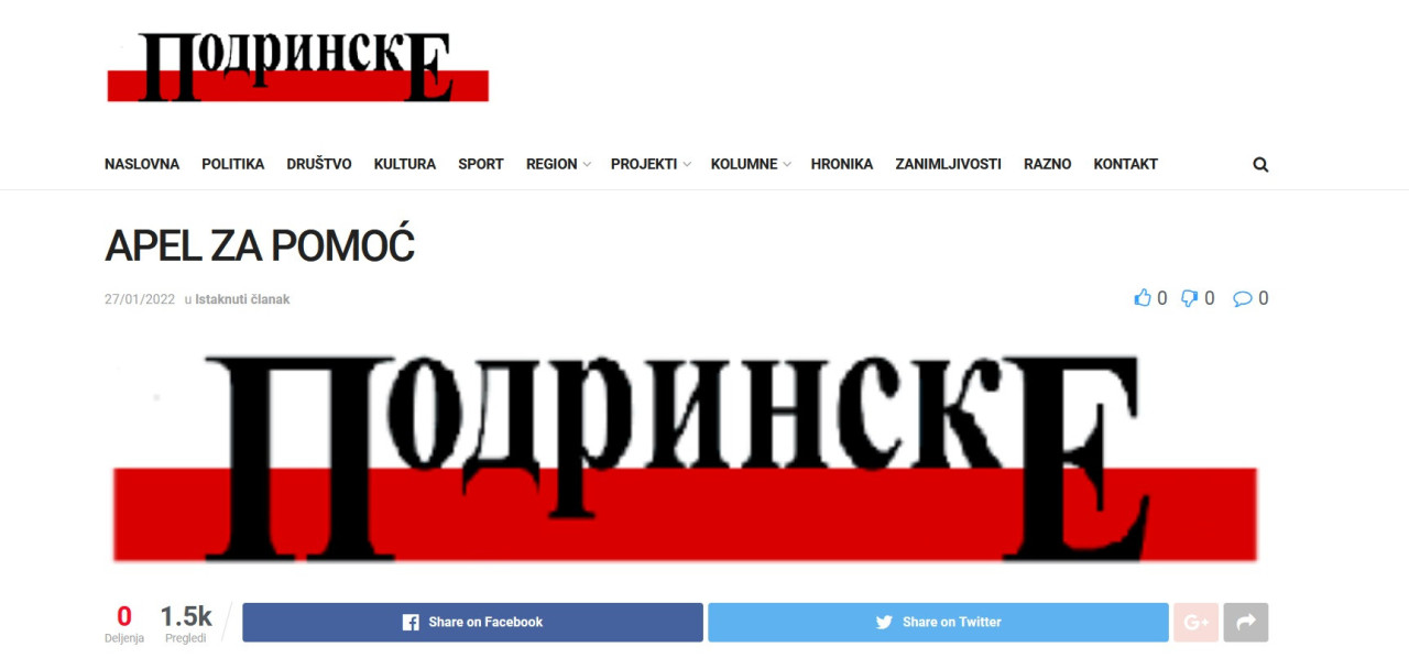 FOTO: podrinske.com/screenshot
