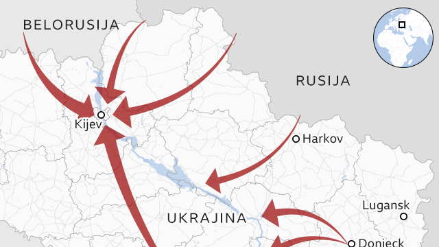 Rusija, kompletan napad