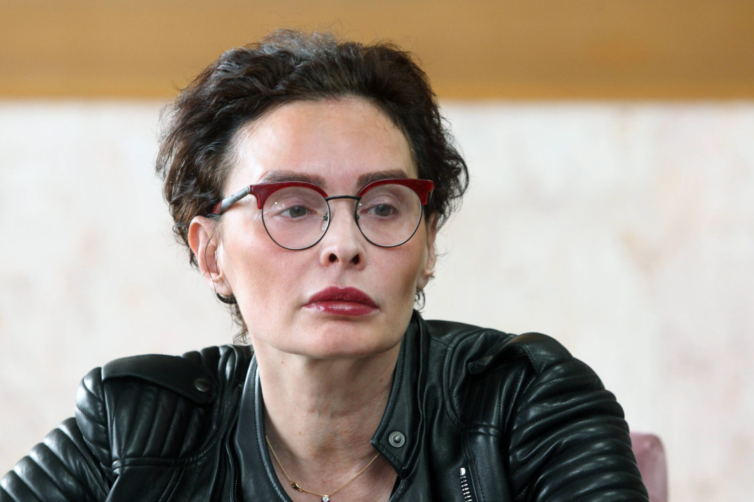 Beograd, 18.02.2022. – Konferencija za novinare Privremenog nadzornog tela za pracenje medija tokom izborne kampanje, na kojoj je predstavljen izvestaj Regulatornog tela za elektronske 