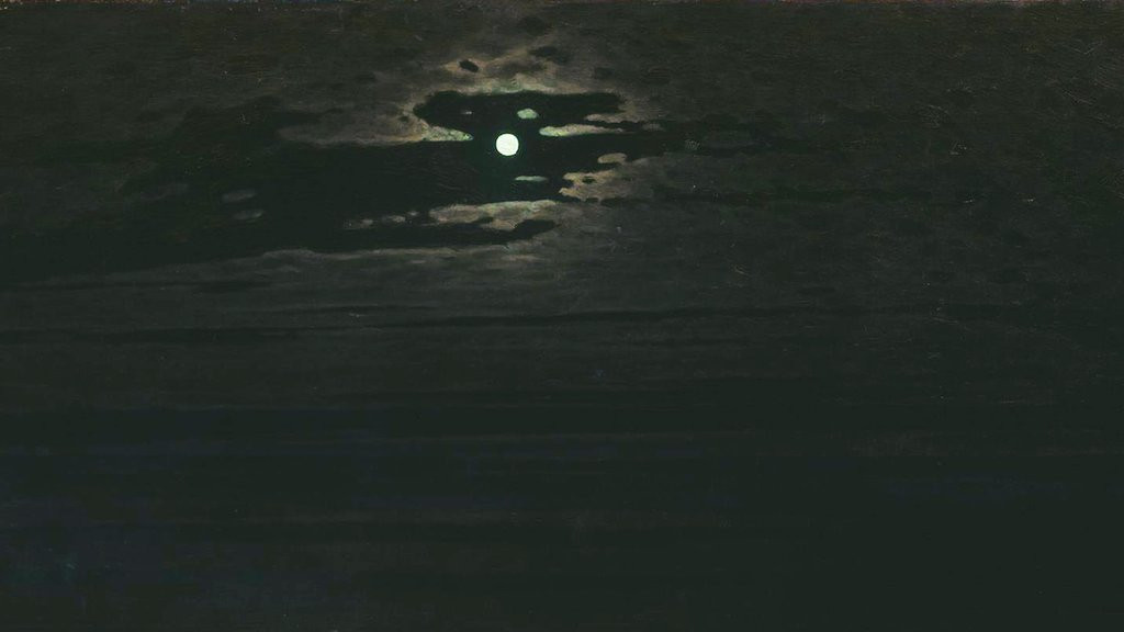Noche de luna en el Dniéper de Arkhip Kuindzhi, 1882