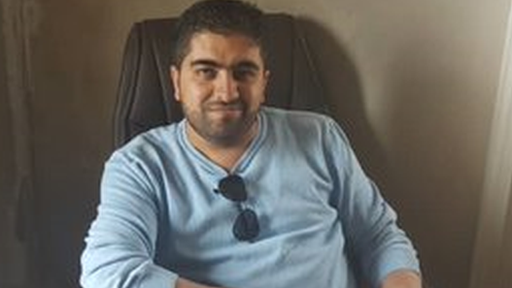 Dr El Karat at this office at an Idlib hospital