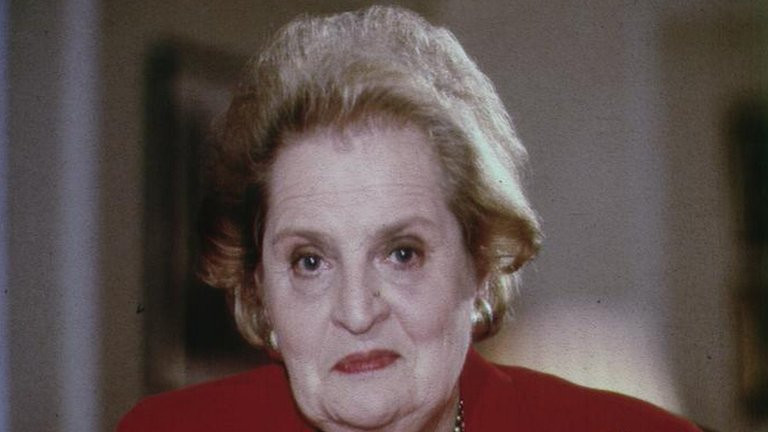 Olbrajt prilikom posete Londonu