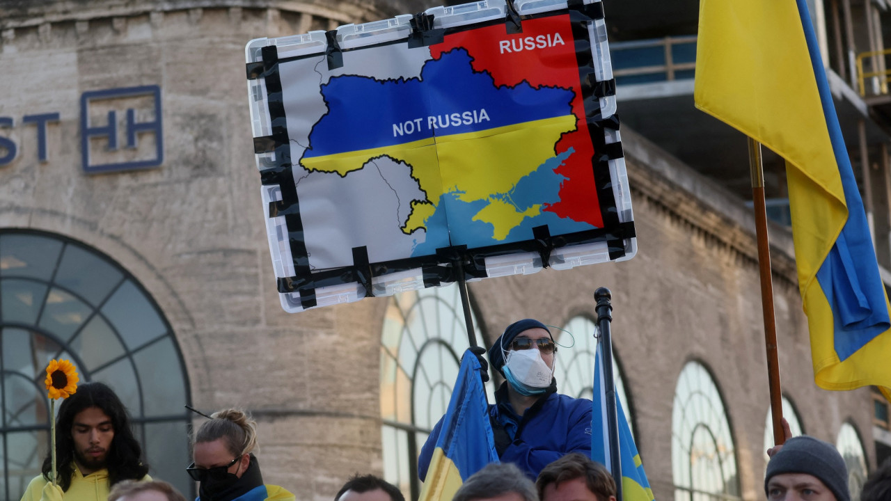 Miting v podderžku Ukrainы v Vašingtone