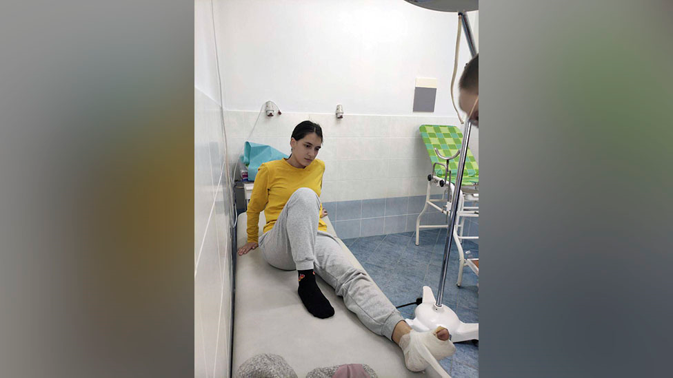 Diana at the hospital