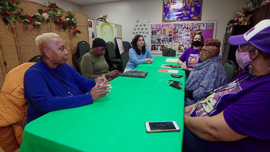 A meeting of Harlem Mothers Save