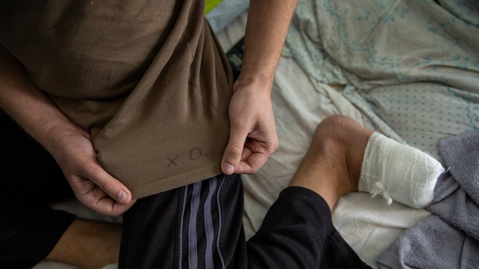 For five days after he was returned, Nikita had to wear the clothes he was sent back in, with Russian markings.