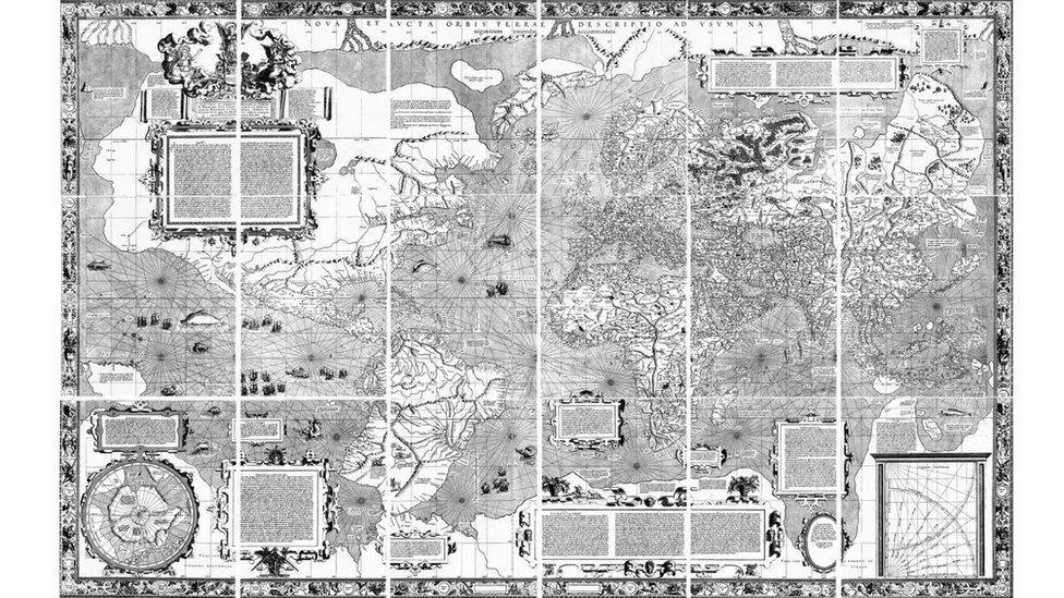 Merkatorova prvobitna projekcija iz 1569. godine