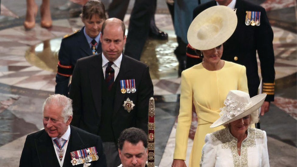Prince William, Duke of Cambridge, Catherine, Duchess of Cambridge, Prince Charles, Prince of Wales, Camilla, Duchess of Cornwall
