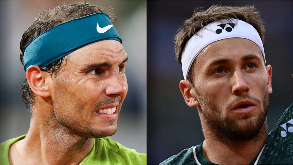 Rafael Nadal and Casper Ruud