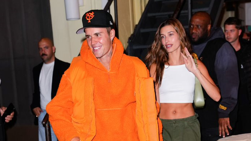Justin Bieber and his wife Hailey in New York during one of the couple's last public appearances