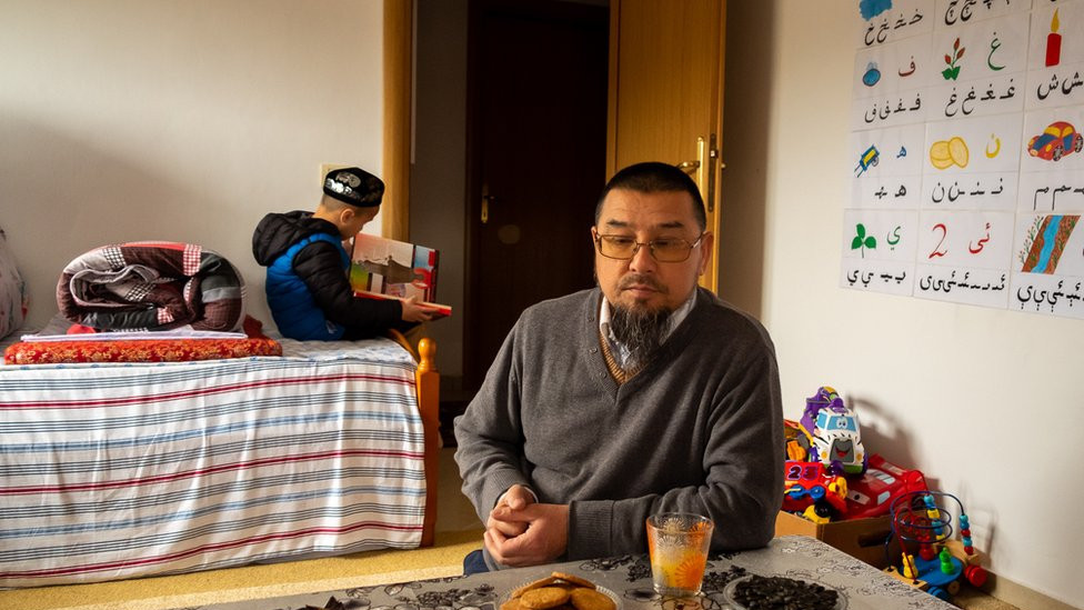 Abu Bakker Qassim at his home in Tirana. "This is not freedom," he said.