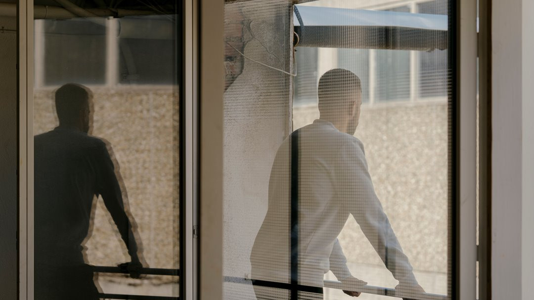 Andryi looking outside