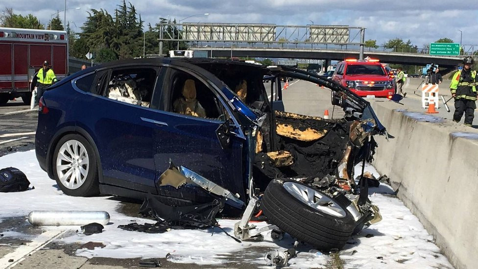 Automobil posle saobraćajne nesreće