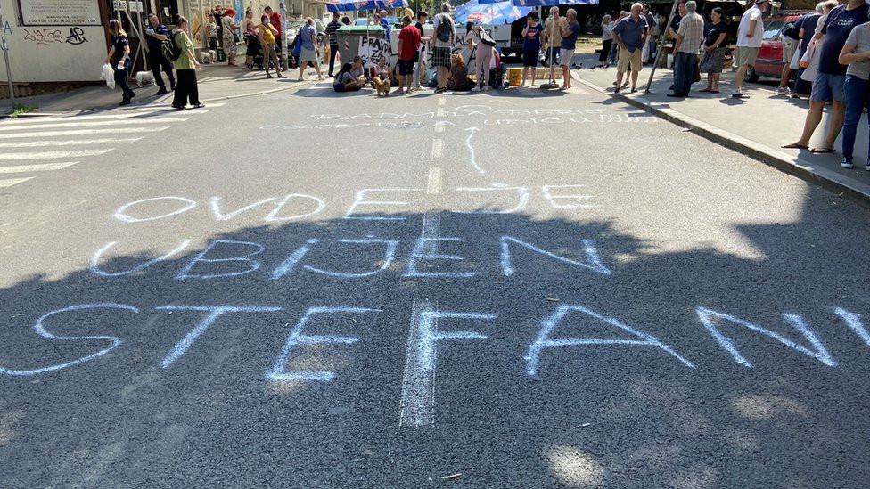 Mesto na kom se dogodila nesreća na Karaburmi