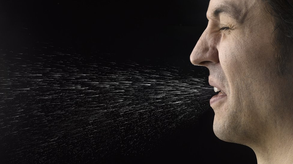 Man sneezing