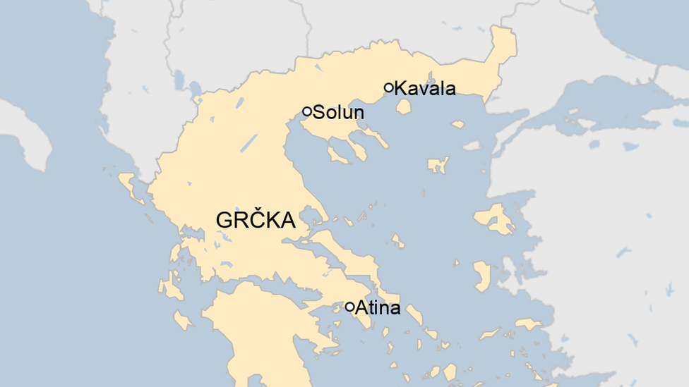 Mapa Grčke