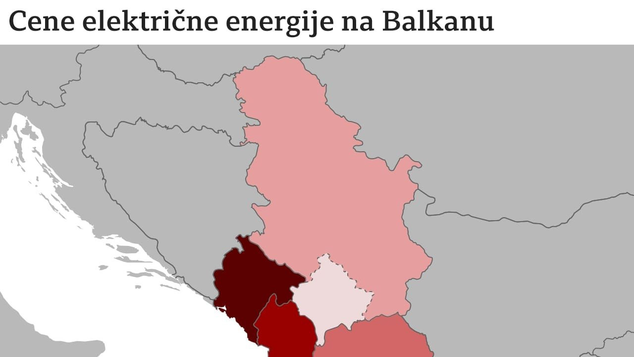 Cena struje na Balkanu