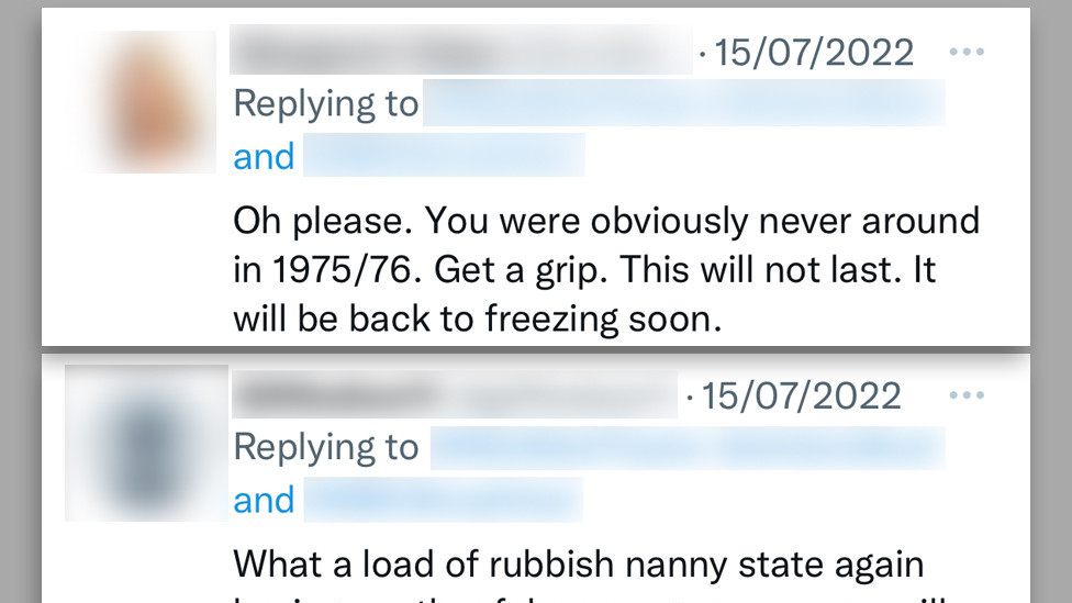 Compilation of abusive tweets directed at weather forecasters