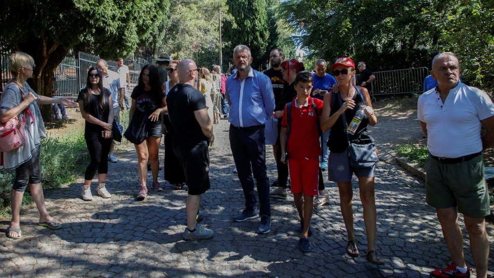 Protest ispred Vile Gorica u Podgorici