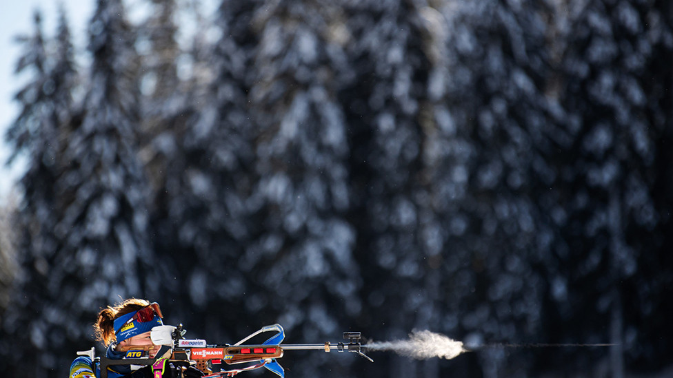 Šveđanka Lin Person nadmeće se u IBU Svetskom prvenstvu u Bijatlonu u Pokljuci u sloveniji tokom februara 2021