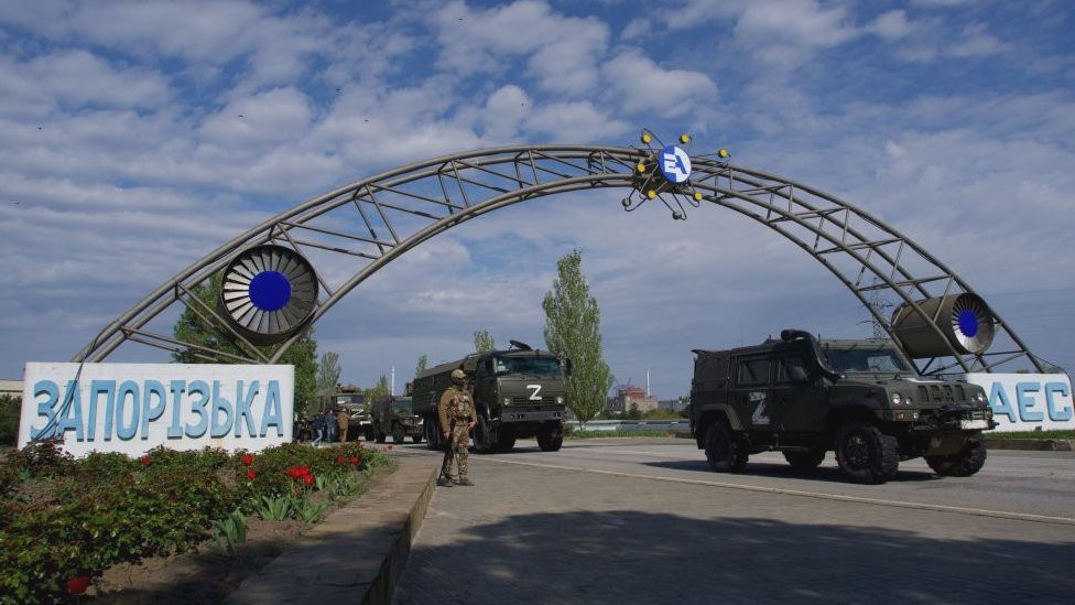 Vъezd na Zaporožskuю AЭS