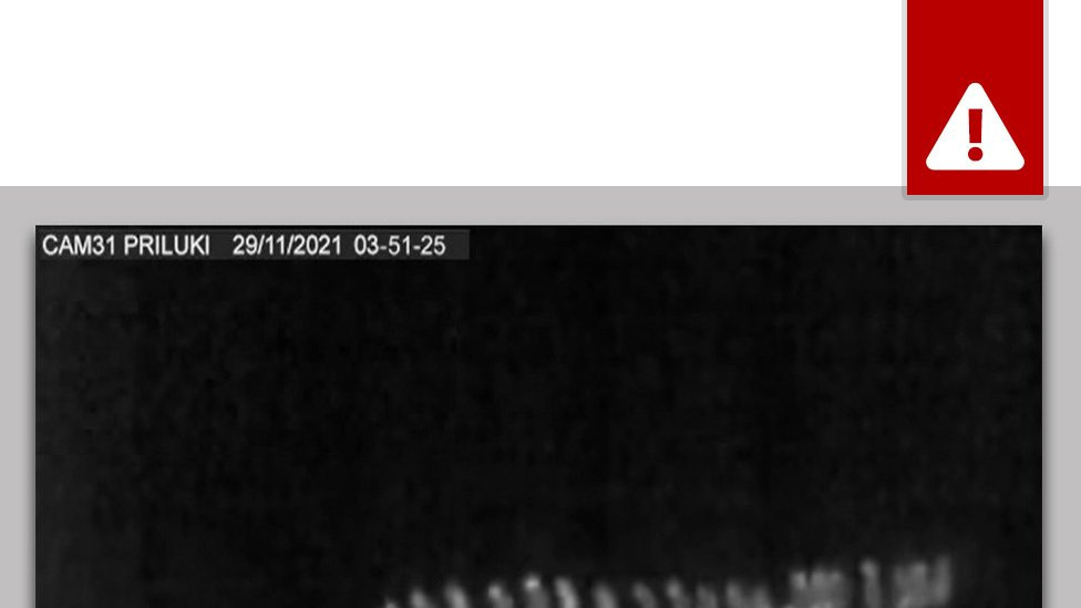 Infrared video appearing to show people being shot at