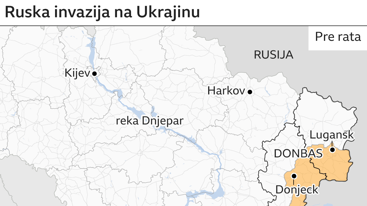 mapa pre i početka invazije