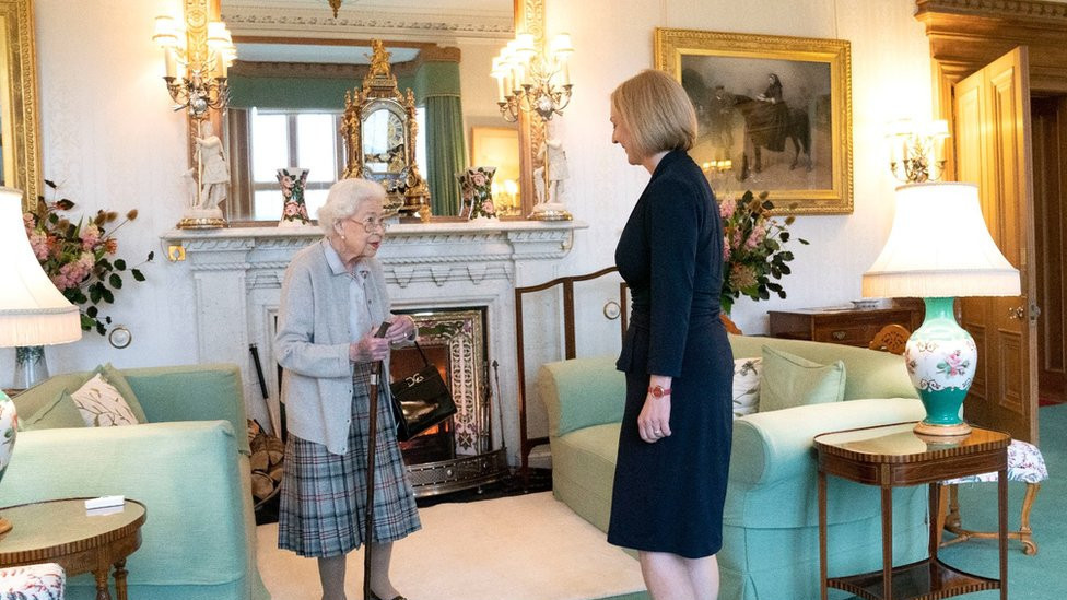The Queen with Liz Truss
