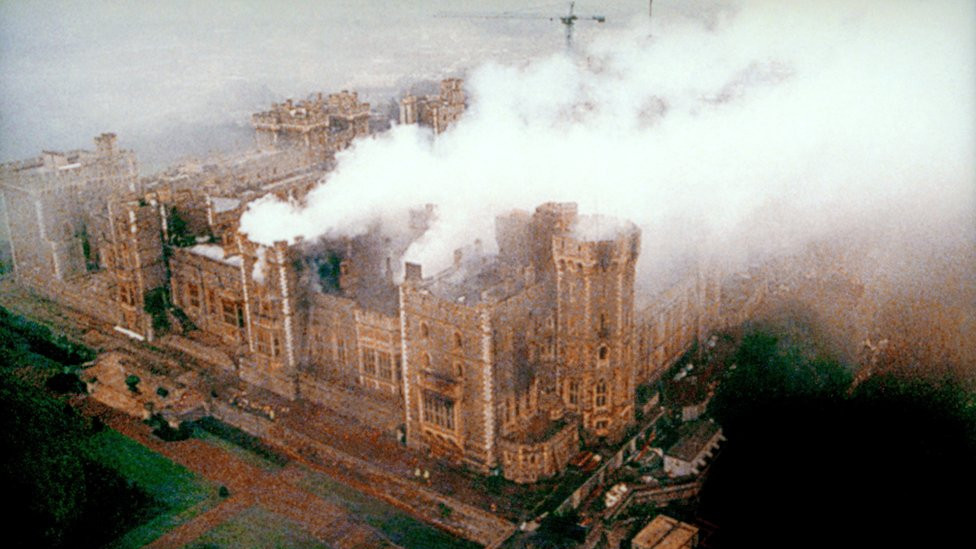 Windsor Castle, the morning after the fire