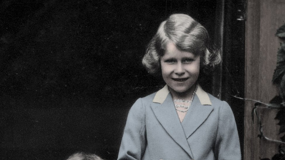 Princess Margaret and Princess Elizabeth, the Royal sisters, as children, 1930s.